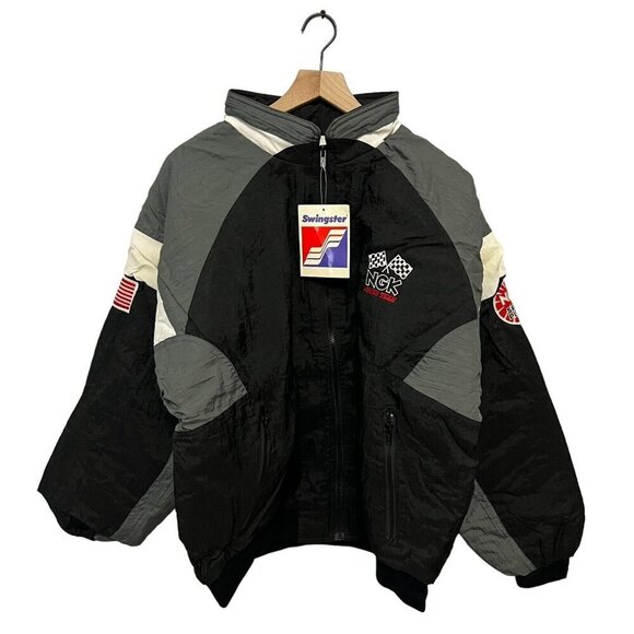 Vintage Swingster Jacket Size XL NGK Spark Plug Power Team NWT